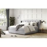 COTTA Boxspringbett "Castle", mit Strasssteinen im Kopfteil, inkl. Topper
