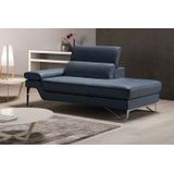 Egoitaliano Ottomane "Princess, elegantes Designsofa mit erstklassigem Sitzkomfort,", inkl. verstellbarem Kopfteil und edle Designmetallfüße