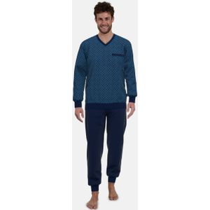 GÖTZBURG Pyjama, (2 tlg.), Langarm, V-Ausschnitt, Brusttasche