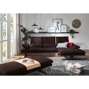 W.SCHILLIG Ecksofa "broadway, Designsofa mit tollem Sitzkomfort", Sitztiefenverstellung, Kopfteil- & Seitenteilverstellung, Breite 291cm