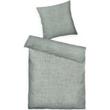 TOM TAILOR HOME Bettwäsche "WOVEN MELANGE in Gr. 135x200cm oder 155x220cm", new bedroom, Doppelnaht am Kissen, gewebtes Label