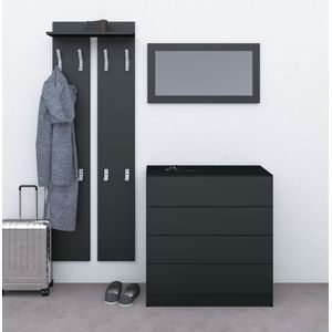borchardt Möbel Garderoben-Set "Vaasa 3", (Set, 3 St.), mit Push to Open-Funktion