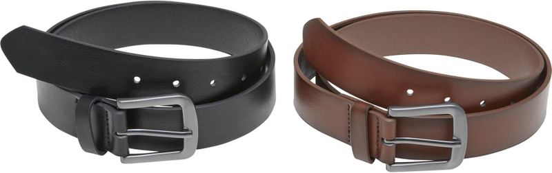 URBAN CLASSICS Synthetikgürtel "Urban Classics Easy Synthetic Leather Belt 2-Pack"