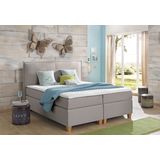 Home affaire Boxspringbett "Houssay", inkl. Topper, 5 Breiten, 2 Härtegraden auch in Überlänge 220 cm