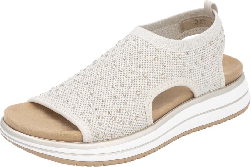 Remonte Sandale, Sandale, Sommerschuh, Komfortschuh mit funkelnden Strasssteinen