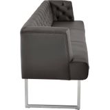 K+W Komfort & Wohnen Polsterbank "Creso", im modernen Chesterfield-Look, Füße in Edelstahl-Optik