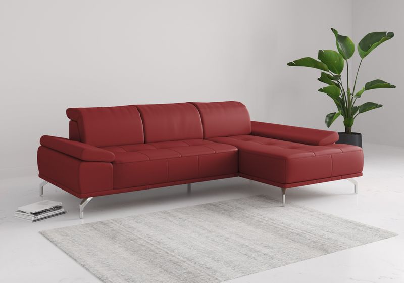 Places of Style Ecksofa "Caluna", Inkl.Sitztiefenverstellung