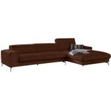 W.SCHILLIG Ecksofa "piedroo, Designsofa mit tollem Sitzkomfort, elegant und bequem, L-Form", Kopfteilverstellung, wahlweise mit Sitztiefenverstellung, Breite 343cm