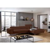 W.SCHILLIG Ecksofa "piedroo, Designsofa mit tollem Sitzkomfort, elegant und bequem, L-Form", Kopfteilverstellung, wahlweise mit Sitztiefenverstellung, Breite 343cm