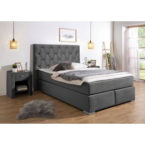 Home affaire Boxspringbett "Chalon, in verschiedenen Breiten", inkl. Topper, wahlweise in H2, H3 oder H4 erhältlich