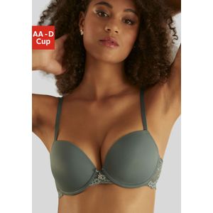 LASCANA Push-up-BH, mit Bügel und Spitzenrücken, Dessous