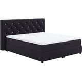 COTTA Boxspringbett "Castle", mit Strasssteinen im Kopfteil, inkl. Topper