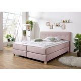 Home affaire Boxspringbett "Fargo", in Überlänge 220 cm, mit Topper, 3 Ausführungen, 4, Breiten