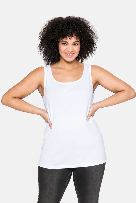 Sheego Tanktop "Große Größen", aus reiner Baumwolle