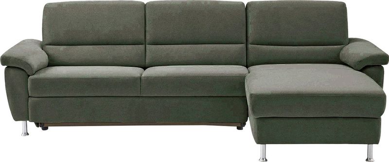 CALIZZA INTERIORS Ecksofa "Onyx L-Form", Recamiere links oder rechts, wahlweise mit Bettfunktion, Breite 270 cm