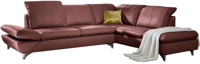 W.SCHILLIG Ecksofa "taoo, elegant und zeitlos, bequem, L-Form", mit Sitziefenverstellung & Kopfteilverstellung