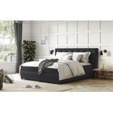 COTTA Boxspringbett "Castle", mit Strasssteinen im Kopfteil, inkl. Topper