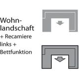 sit&more Wohnlandschaft "Mailand U-Form", wahlweise mit Bettfunktion, frei im Raum stellbar