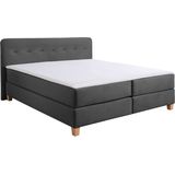 Home affaire Boxspringbett "Fargo", in Überlänge 220 cm, mit Topper, 3 Ausführungen, 4, Breiten