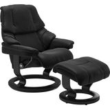 Stressless Relaxsessel-Set "Reno", mit Hocker, mit Classic Base, Größe S, M & L, Gestell Schwarz