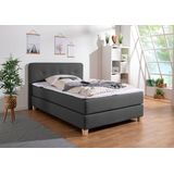 Home affaire Boxspringbett "Fargo", inkl. Topper, in 3 Matratzenarten, in Samt- oder Strukturstoff
