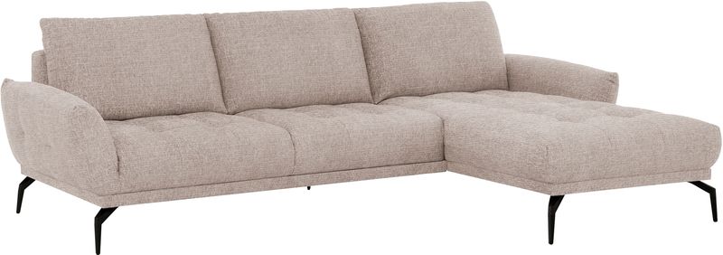 exxpo - sofa fashion Ecksofa "NICEA erstklassiger Sitzkomfort, OTTOs Choice, L-Form, bodenfrei", In hochwertiger Verarbeitung und ergonomische Sitzposition