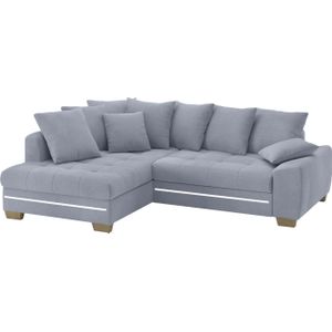 Mr. Couch Ecksofa "Nikita II, L-Form", mit Kaltschaum, RGB-LED Beleuchtung, wahlweise mit Bett, Bettkasten