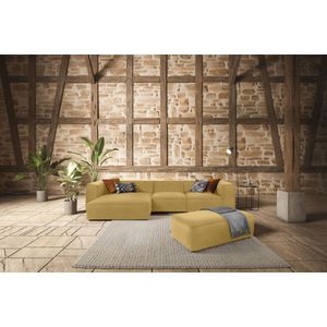 W.SCHILLIG Ecksofa "around-the-block", mit eleganter Biese, mit Federkern, Breite 341 cm