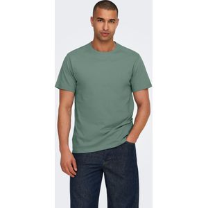 ONLY & SONS Rundhalsshirt "ONSMAX LIFE REG SS STITCH TEE"