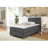 Home affaire Boxspringbett "Calloway", inkl. Topper, XXL-Ausführung, in 4 Farben, 5 Breiten, 3 Matratzenarten