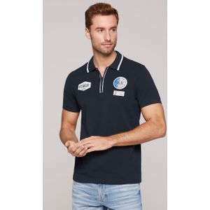 CAMP DAVID Poloshirt, mit Logo Stickerei