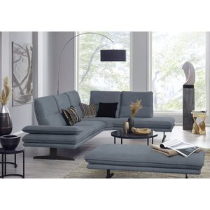 W.SCHILLIG Ecksofa "broadway, Designsofa, toller Sitzkomfort, zeitlos, elegant, L-Form", Sitztiefenverstellung, Kopfteil- & Seitenteilverstellung, Breite 284cm