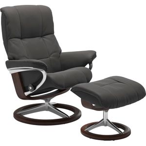Stressless Relaxsessel "Mayfair", (Set, Relaxsessel mit Hocker), mit Hocker, mit Signature Base, Größe S, M & L, Gestell Braun