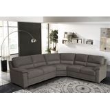 Egoitaliano Ecksofa "Doris, modernes Designerecksofa in hochwertigen Microfaserqualitäten", edle Detailverarbeitung, wahlweise fleckenabweisend oder in Lederoptik