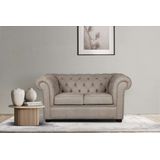 Home affaire 2-Sitzer "CHARENTE, Chesterfield-Sofa, Wellenfederung, Maße: B/T/H: 147/89/74 cm", mit edler Knopfheftung und typischen Armlehnen