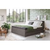Home affaire Boxspringbett "Sacy", Boxbett inkl. Topper, 2 Matratzen, Härtegrade H2, H3 und H4 wählbar