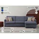 Places of Style Schlafsofa "GOLDPOINT Ecksofa 264 cm, Liegefläche (140/200cm), L-Form,", Bettfunktion, Bonell-Federkernmatratze und Dauerschläfer-Funktion
