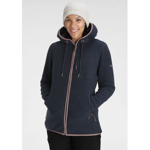 Polarino Fleecejacke, mit Kapuze, für kalte Tage, aus Fleece, modischer Stil
