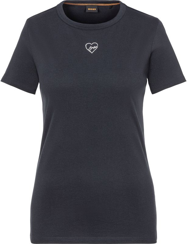 BOSS ORANGE T-Shirt "Elogo Premium Damenmode", mit Graphic Detail vorn