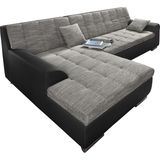 DOMO collection Ecksofa Treviso, wahlweise mit Bettfunktion, incl. Zierkissen