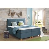 Home affaire Boxspringbett "Houssay", inkl. Topper, 5 Breiten, 2 Härtegraden auch in Überlänge 220 cm