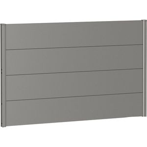Biohort Sichtschutzelement, 4 Metall-Paneele und 2 Führungsschienen, LxH: 145x91 cm
