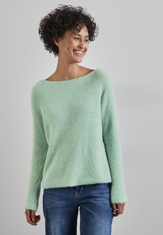 STREET ONE Strickpullover, mit U-Boot-Ausschnitt