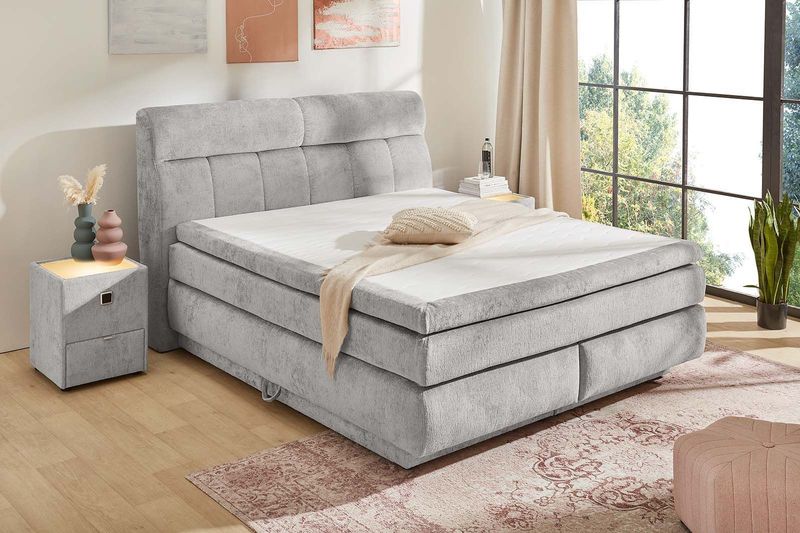 Jockenhöfer Gruppe Boxspringbett "Queen, inklusive Strauraum/Bettkasten", 7-Zonen-TTFK-Matratze, KS-Topper, verschiedene Härtegrade wählbar