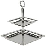 Fink Etagere "NAGANO, mit feiner Hammerschlagstruktur", (1 tlg.), mit 2 Etagen, quadratisch