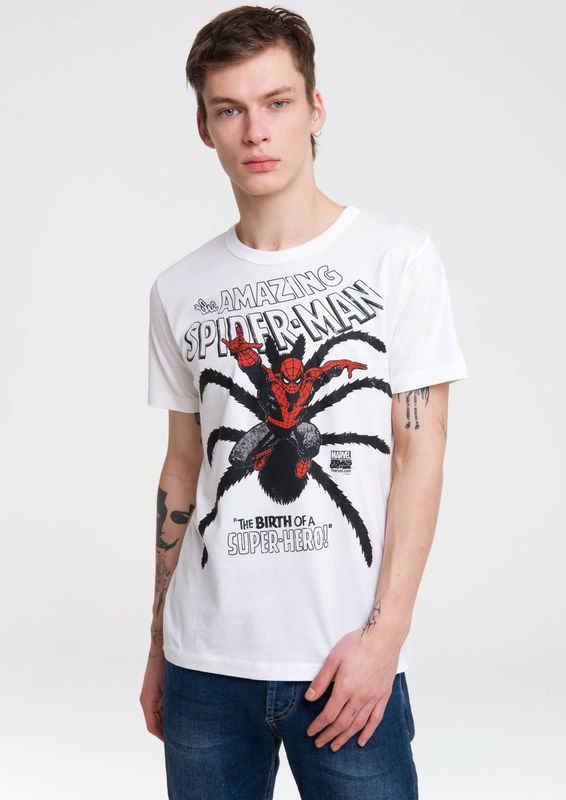 LOGOSHIRT T-Shirt "Spider-Man", mit coolem Superhelden-Frontdruck