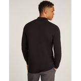 Calvin Klein Stehkragenpullover "COTTON SILK BLEND ZIP JACKET", mit Logoprint