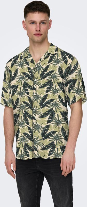 ONLY & SONS Hawaiihemd "ONSWAYNE LIFE AOP SS VISCOSE SHIRT NOOS"