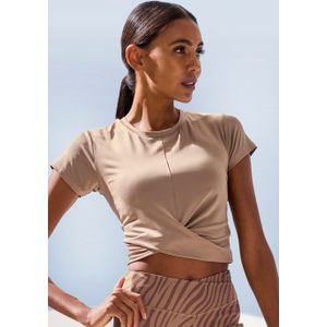 LASCANA ACTIVE T-Shirt, Sportshirt in Wickeloptik