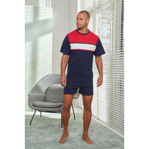 H.I.S Pyjama, (2 tlg., 1 Stück), Schlafanzug mit breitem Streifen